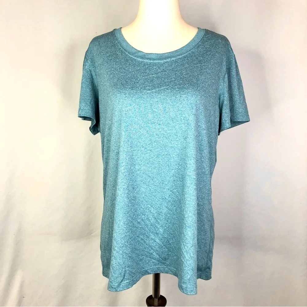 REI Co-op Active heather blue space dye short sleeve t-shirt tee XL